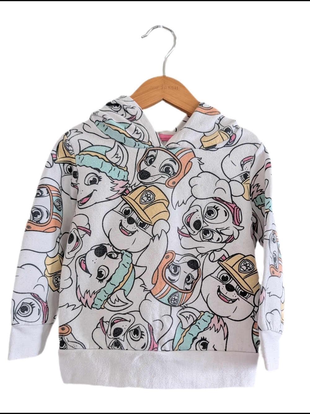 Nickelodeon Kid's White Paw Patrol Allover Character Hoodie 2T